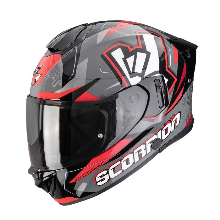 helma na motorka Scorpion EXO-530 Air Rok šedo/černo/červená, Velikost XXL