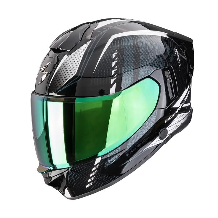 helma na motorka Scorpion EXO-530 Air Theras černo/bílý chameleon, Velikost XL