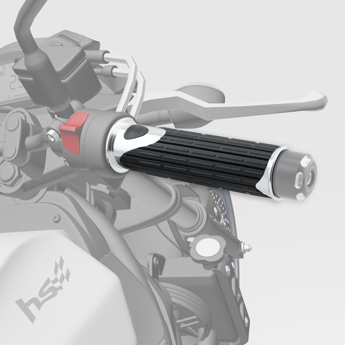 rukojeti D-Version 22mm stříbrné