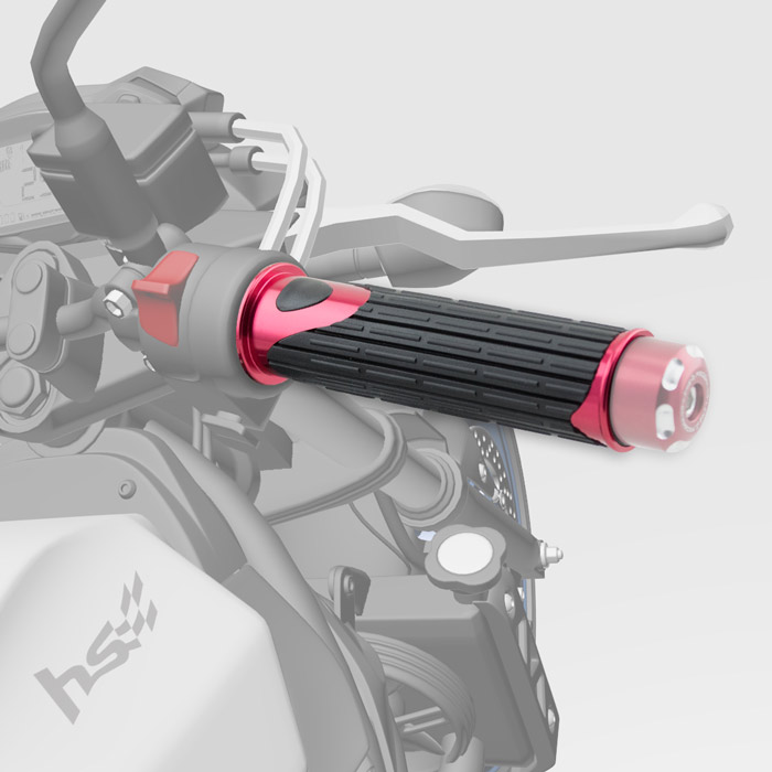 rukojeti D-Version 22mm červené