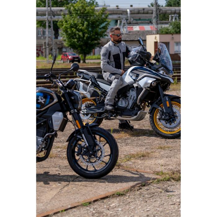 bunda na motorku Spark Breeze šedá, Velikost S