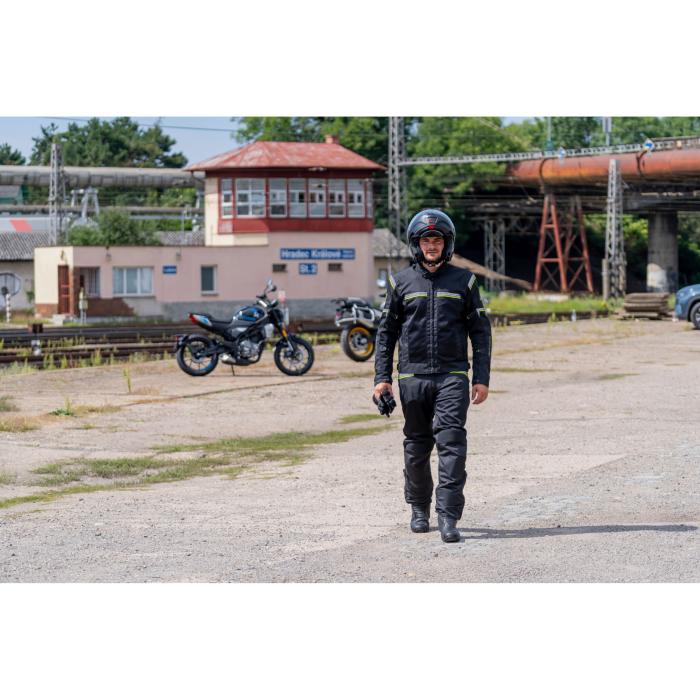 letní kalhoty na motorku Spark Breeze černé, Velikost S