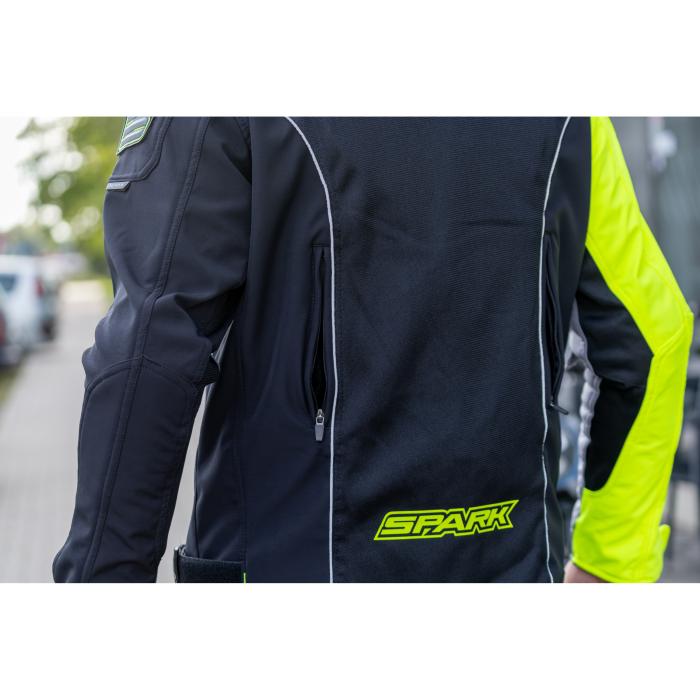 letní moto bunda Spark Montauk fluo, Velikost S