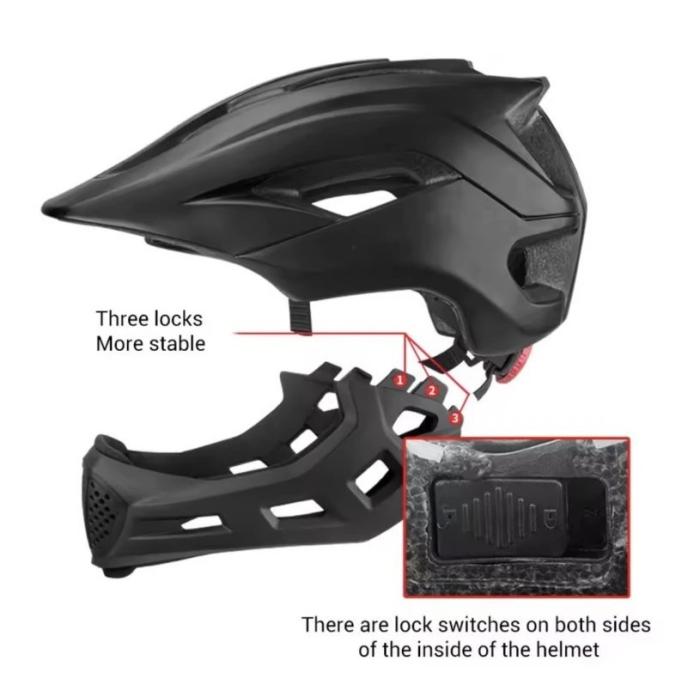 dětská helma na motorku nebo BMX extra lehká, Barva černá