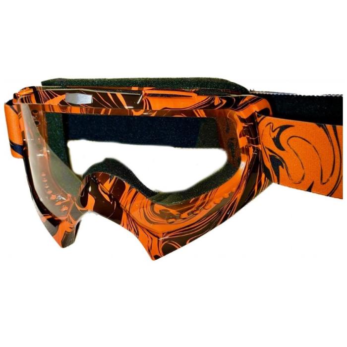 motokrosové brýle Heipe Cross oranžové