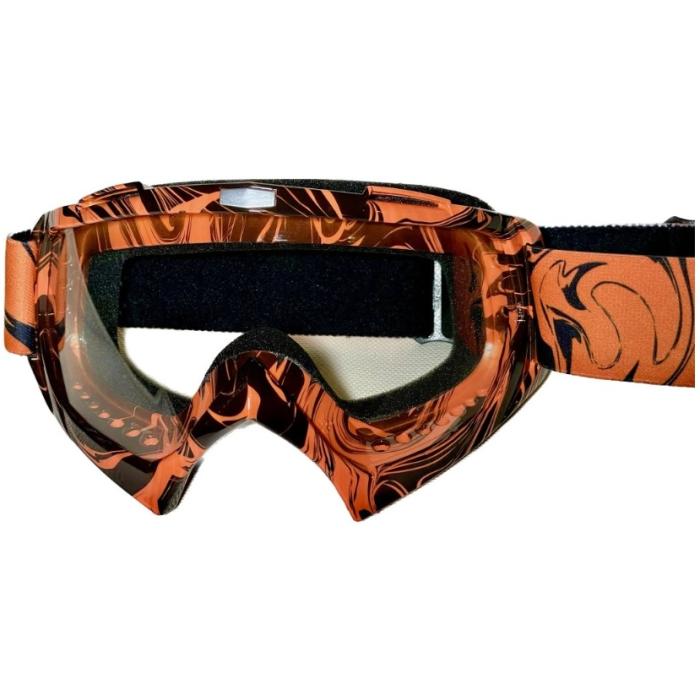 motokrosové brýle Heipe Cross oranžové