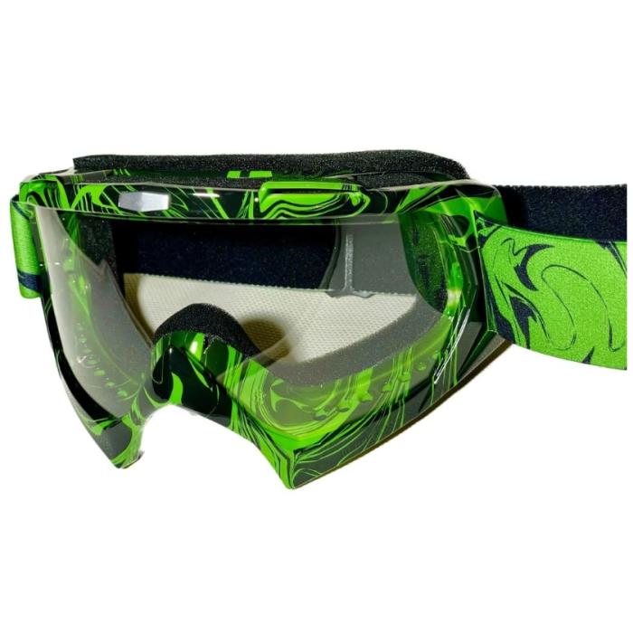 motokrosové brýle Heipe Cross zelené