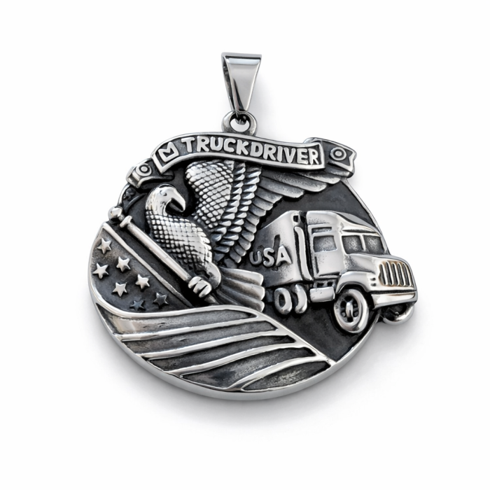 Přívěšek Truck driver ocel