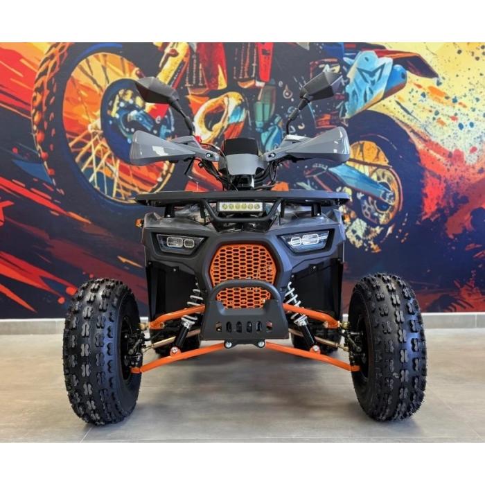 dětská benzínová čtyřkolka Piranha Transformer 125 oranžovo šedá