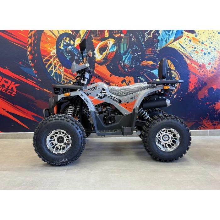 dětská benzínová čtyřkolka Piranha Transformer 125 oranžovo šedá