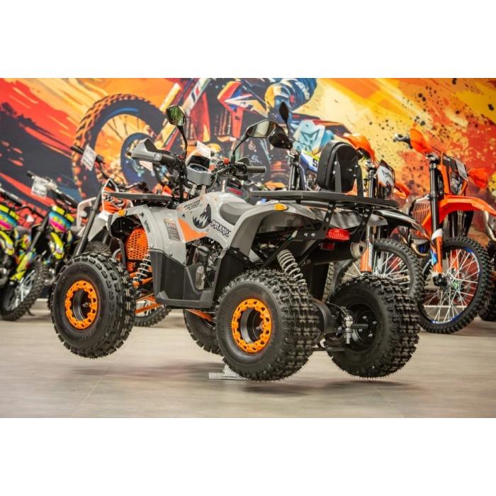 dětská benzínová čtyřkolka Piranha Veyron 125 oranžovo šedá