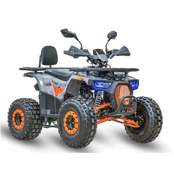 dětská benzínová čtyřkolka Piranha Veyron 125 oranžovo šedá