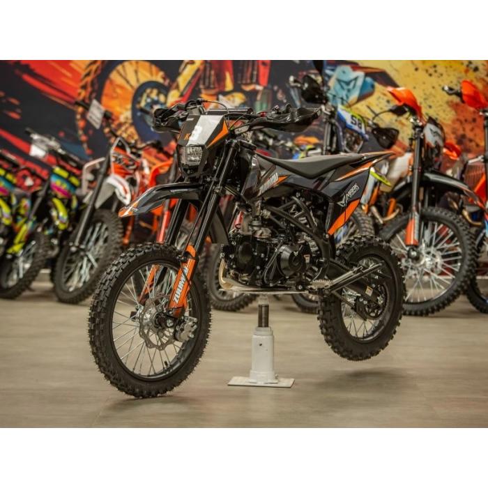 pitbike Zuumav K3 125ccm šedá se startérem a světlem