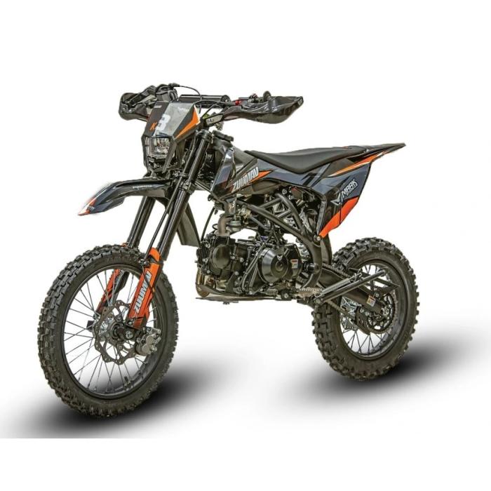 pitbike Zuumav K3 125ccm šedá se startérem a světlem