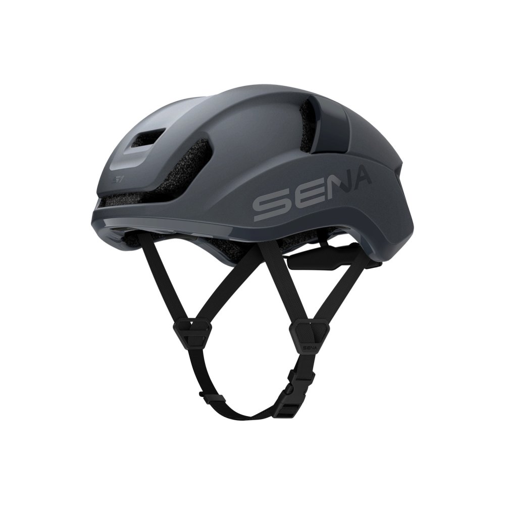 cyklo přilba s headsetem S1, SENA (matná šedá)
