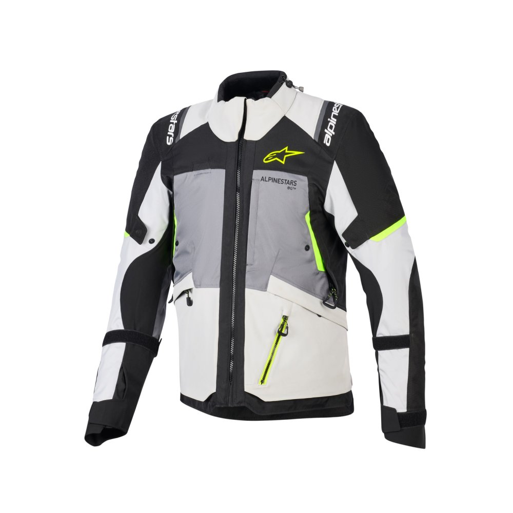 bunda ANDES V4 DRYSTAR, ALPINESTARS (tmavě šedá/světle šedá/černá/žlutá fluo) 2026