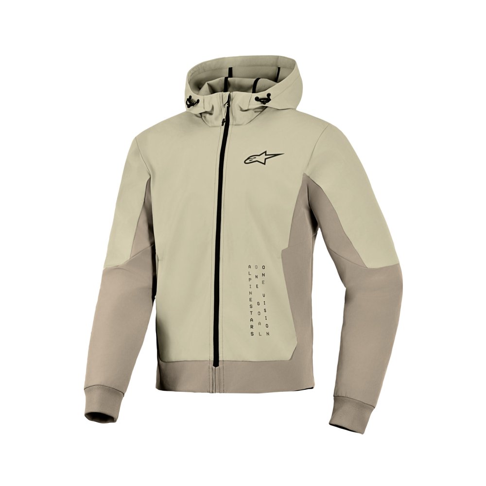 bunda RADIUM TECH HOODIE, ALPINESTARS (písková/hnědá) 2026