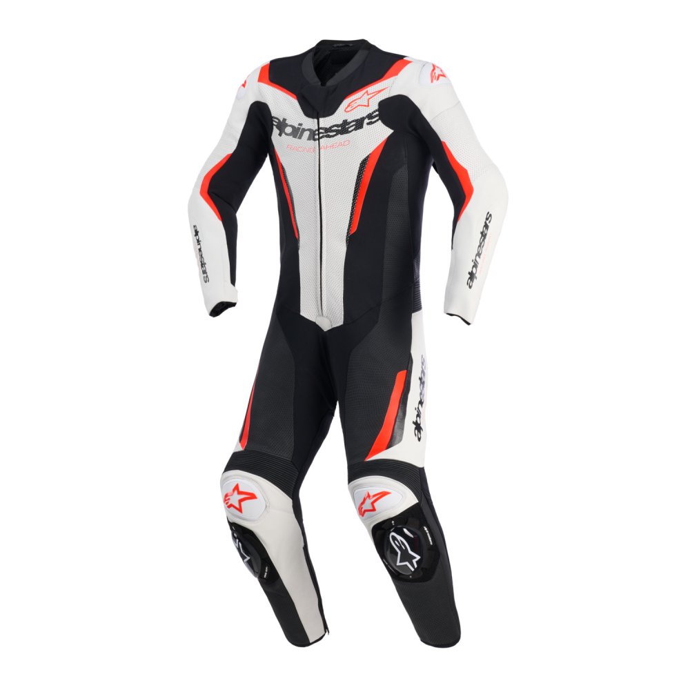 jednodílná kombinéza GP FORCE V2, ALPINESTARS (bílá/černá/červená fluo) 2026