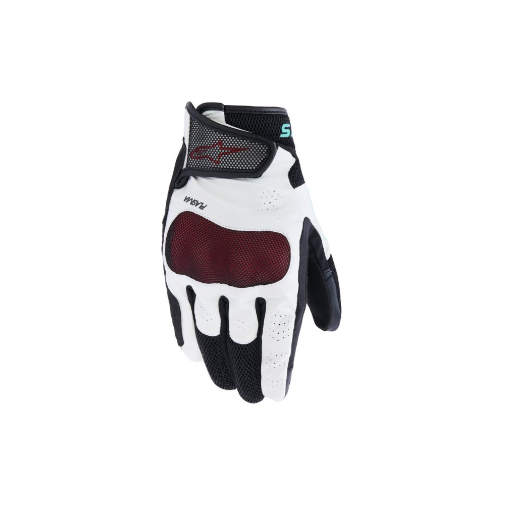 rukavice STELLA MOGRESS AIRFLOW, ALPINESTARS (bílá offwhite/černá/tyrkysová) 2026