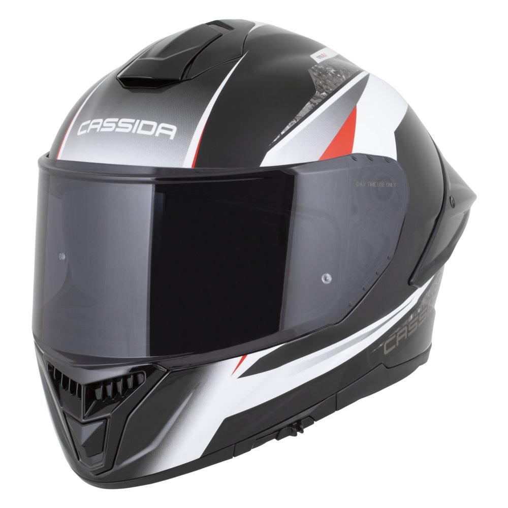 přilba Integral GTS 2.1 Mega, CASSIDA (černá/bílá/červená) plexi s přípravou pro Pinlock 2026