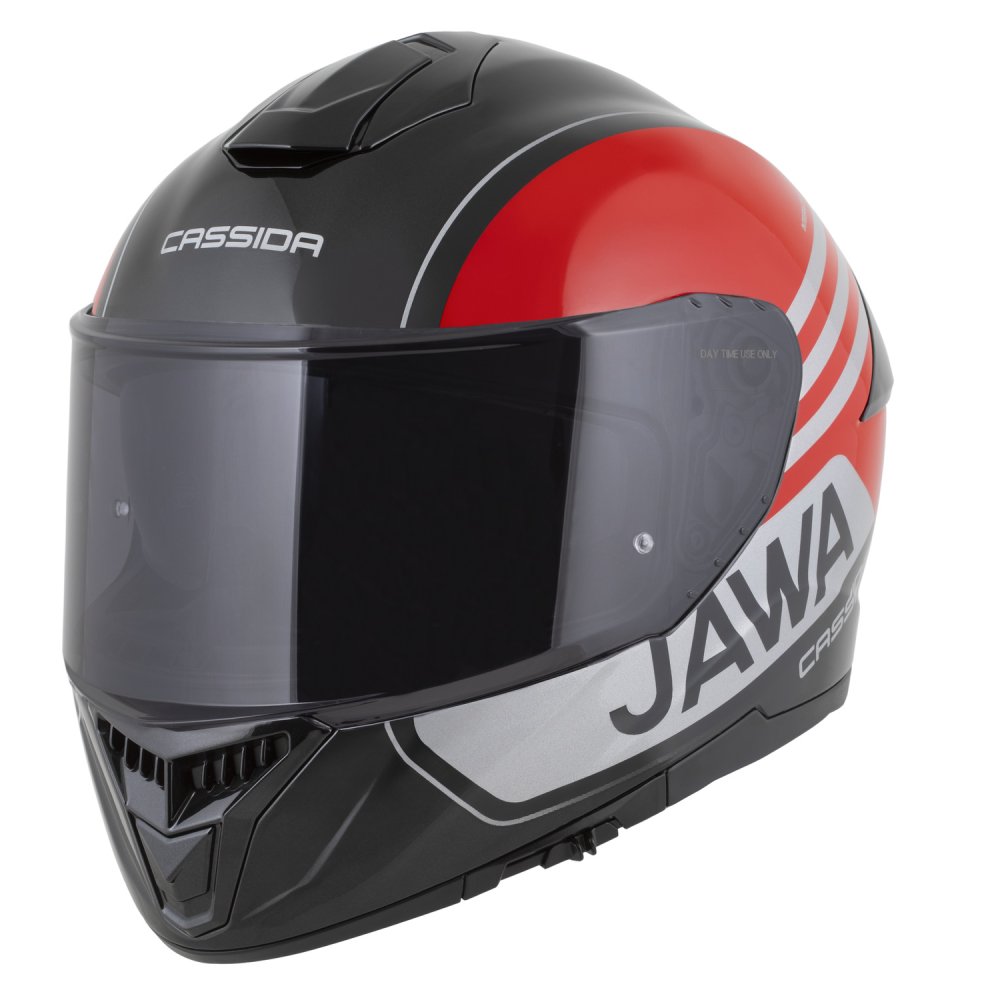 přilba Integral GT 2.1 Jawa Sport, CASSIDA (černá/červená perleť/stříbrná)