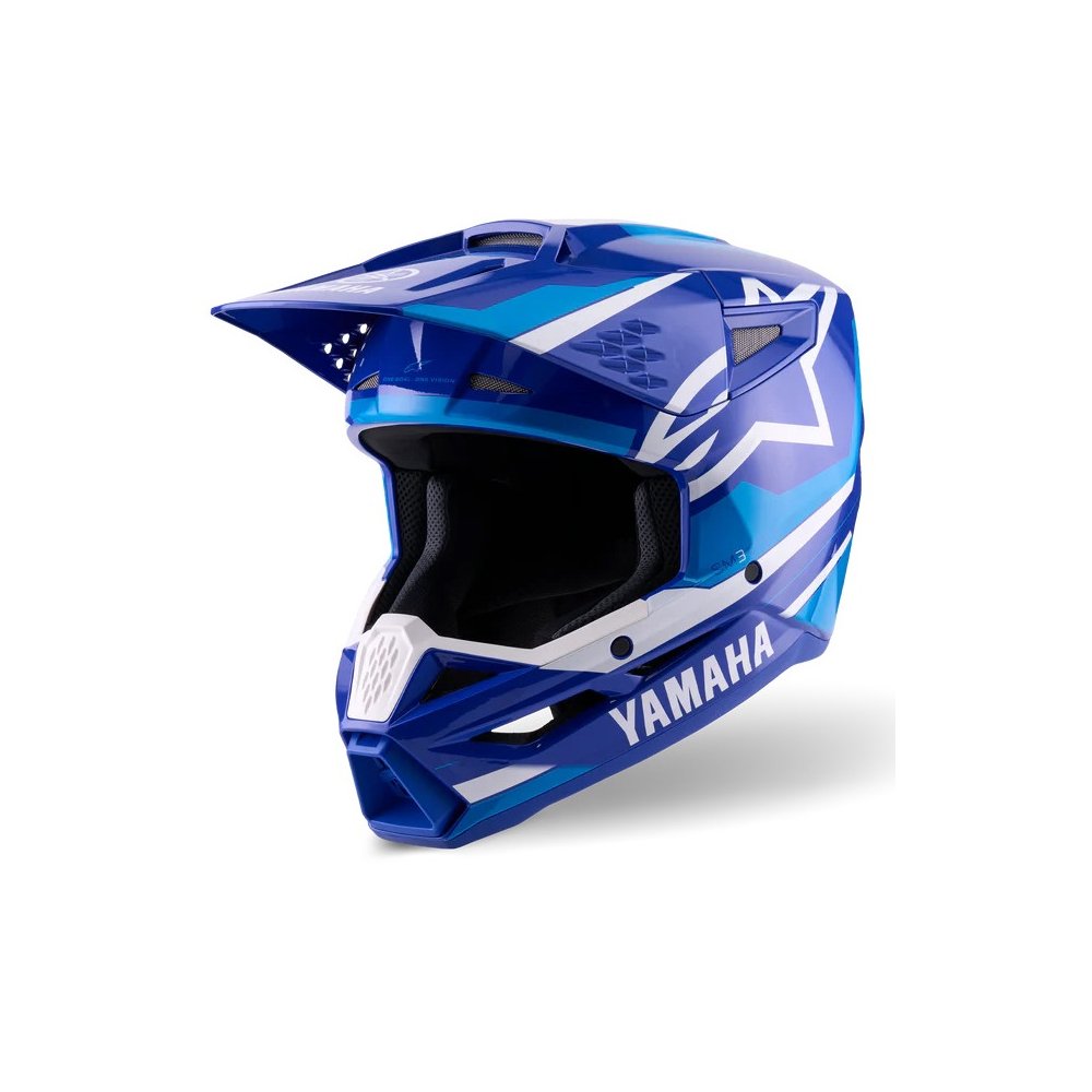 přilba S-M3 YAMAHA kolekce, ALPINESTARS, dětská (modrá/bílá) 2027