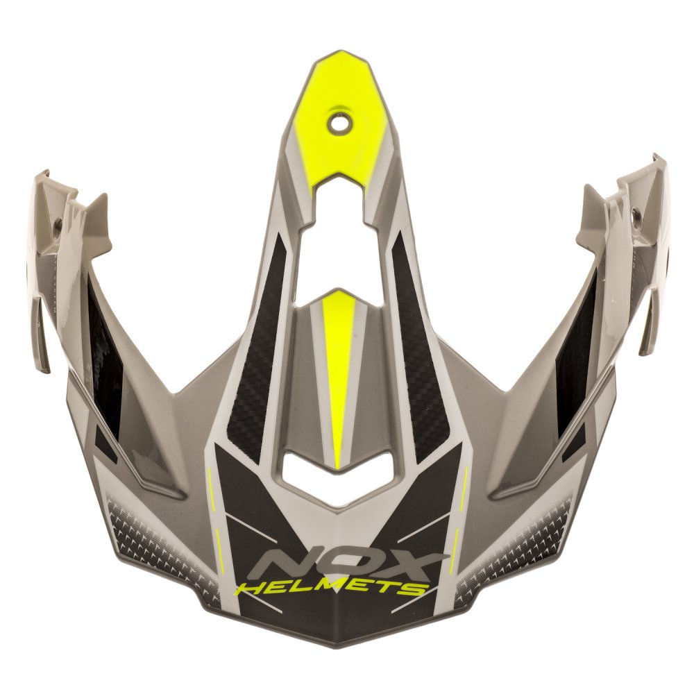 kšilt pro přilby N312 TRACK, NOX (šedá,žlutá fluo)