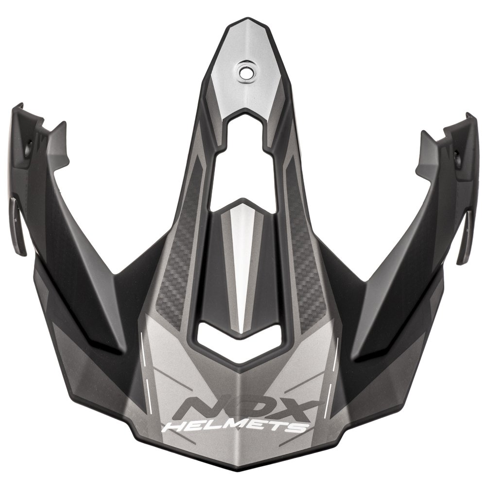 kšilt pro přilby N312 TRACK, NOX (černá matná,stříbrná)