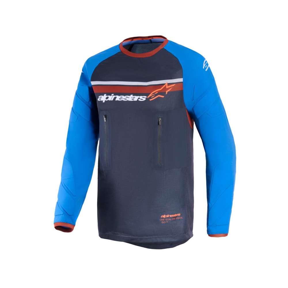 dres MAXDURA DUAL, ALPINESTARS (tmavě šedá/modrá/oranžová) 2026
