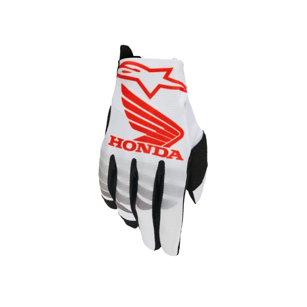 rukavice RADAR HONDA kolekce, ALPINESTARS (bílá/černá/červená) 2026
