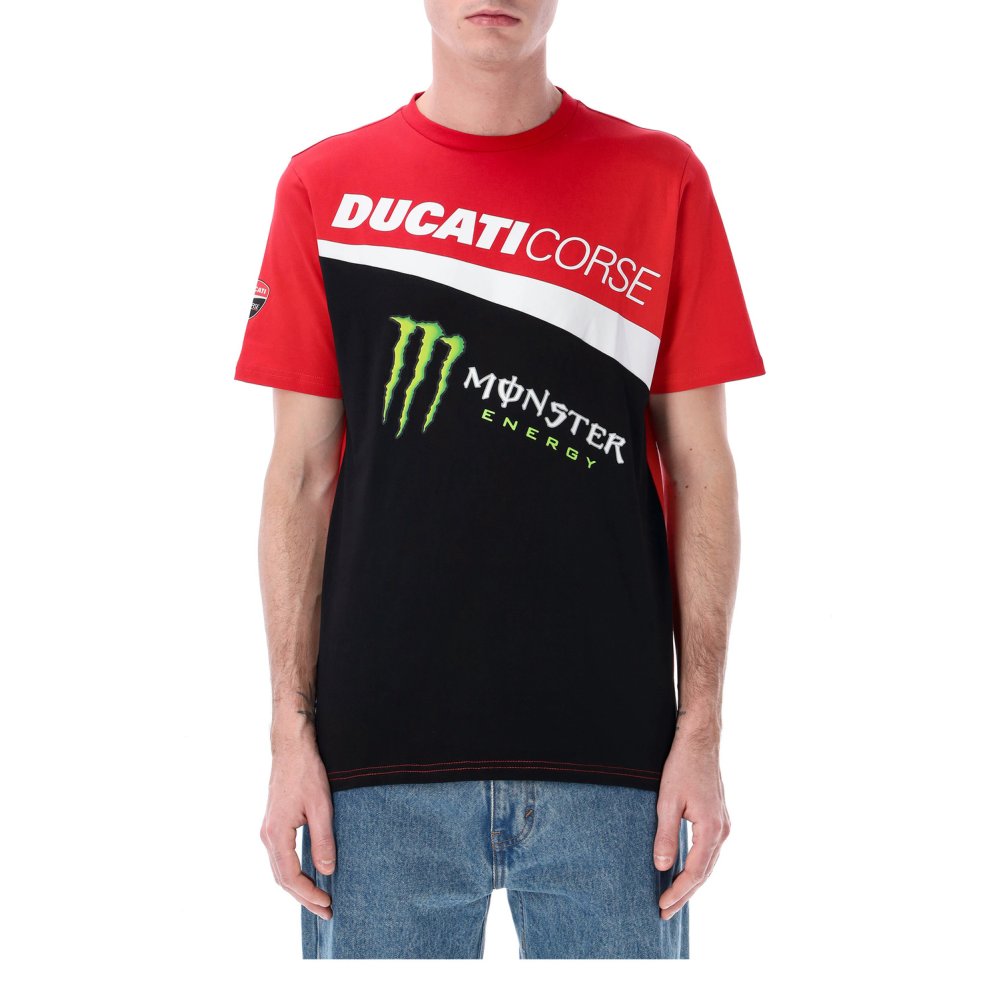 triko DUCATI CORSE - MONSTER ENERGY (černá, červená)
