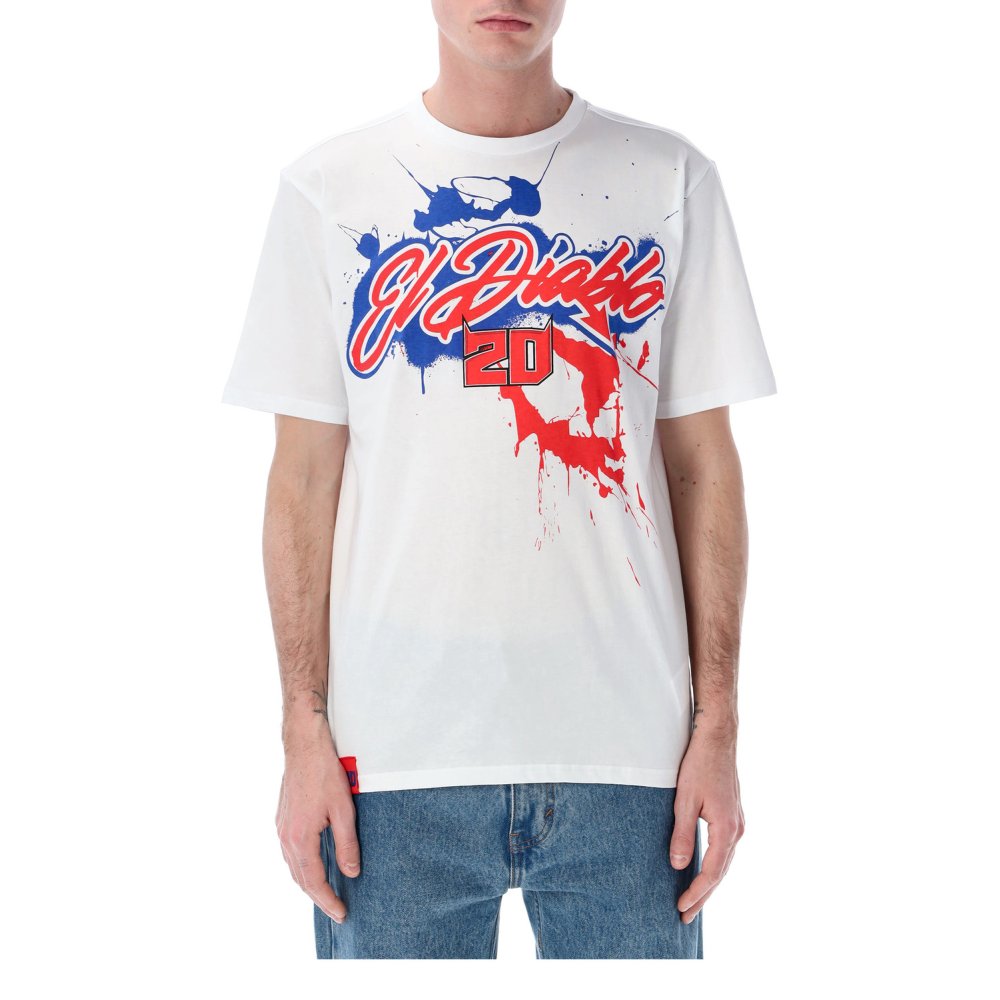 triko El Diablo QUARTARARO (bílá)