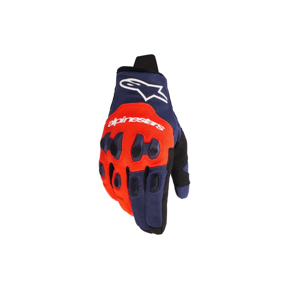 rukavice PRO-DURA, ALPINESTARS (modrá/oranžová/bílá) 2026