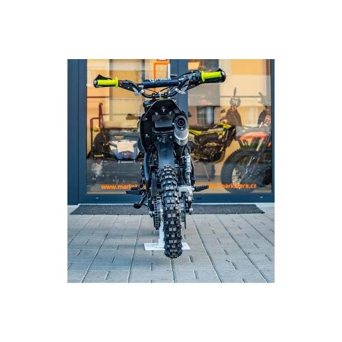 pitbike Zuumav S3 125ccm šedo zelený, Poloautomat se startérem