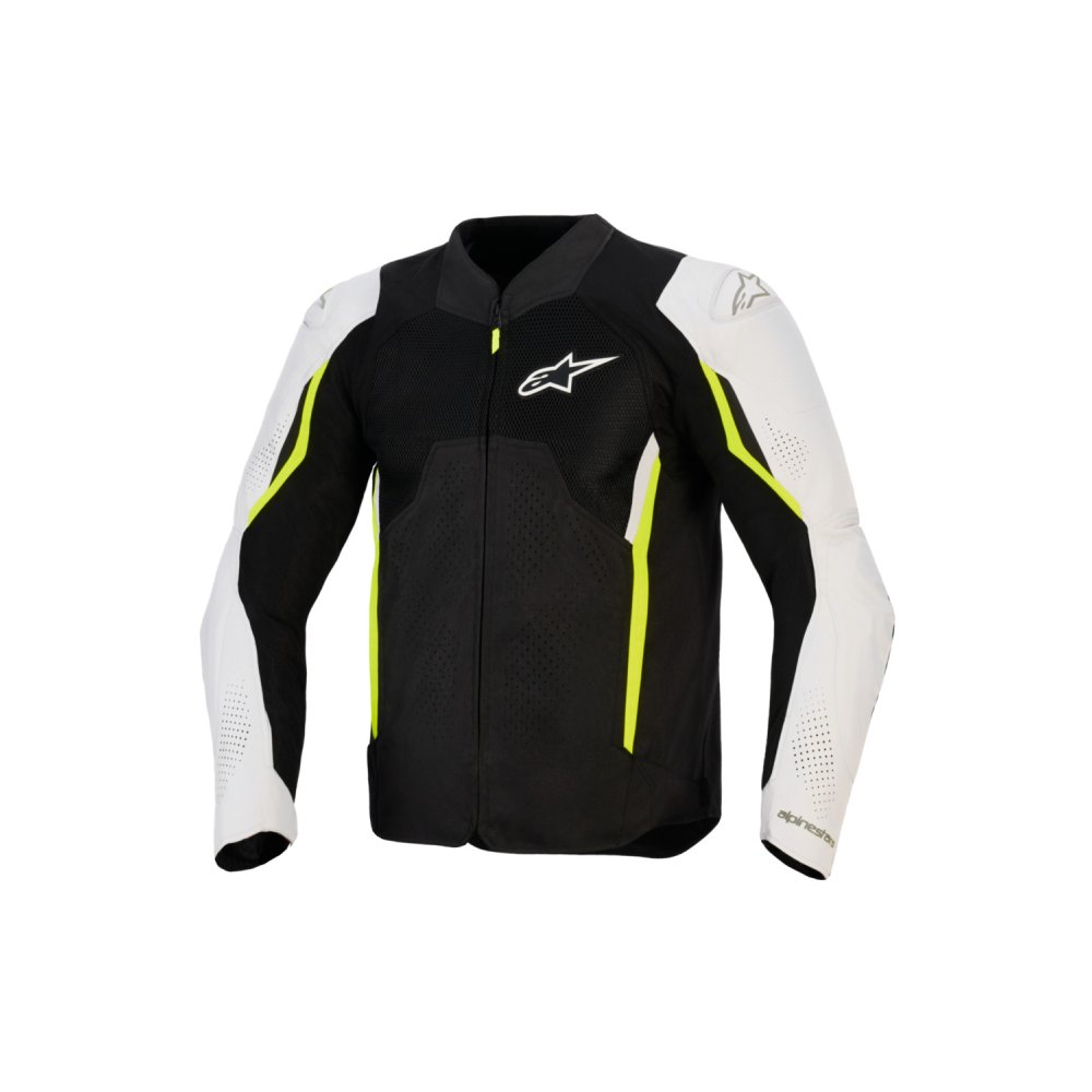 bunda AST V3 AIR, ALPINESTARS (bílá/žlutá fluo/černá) 2026