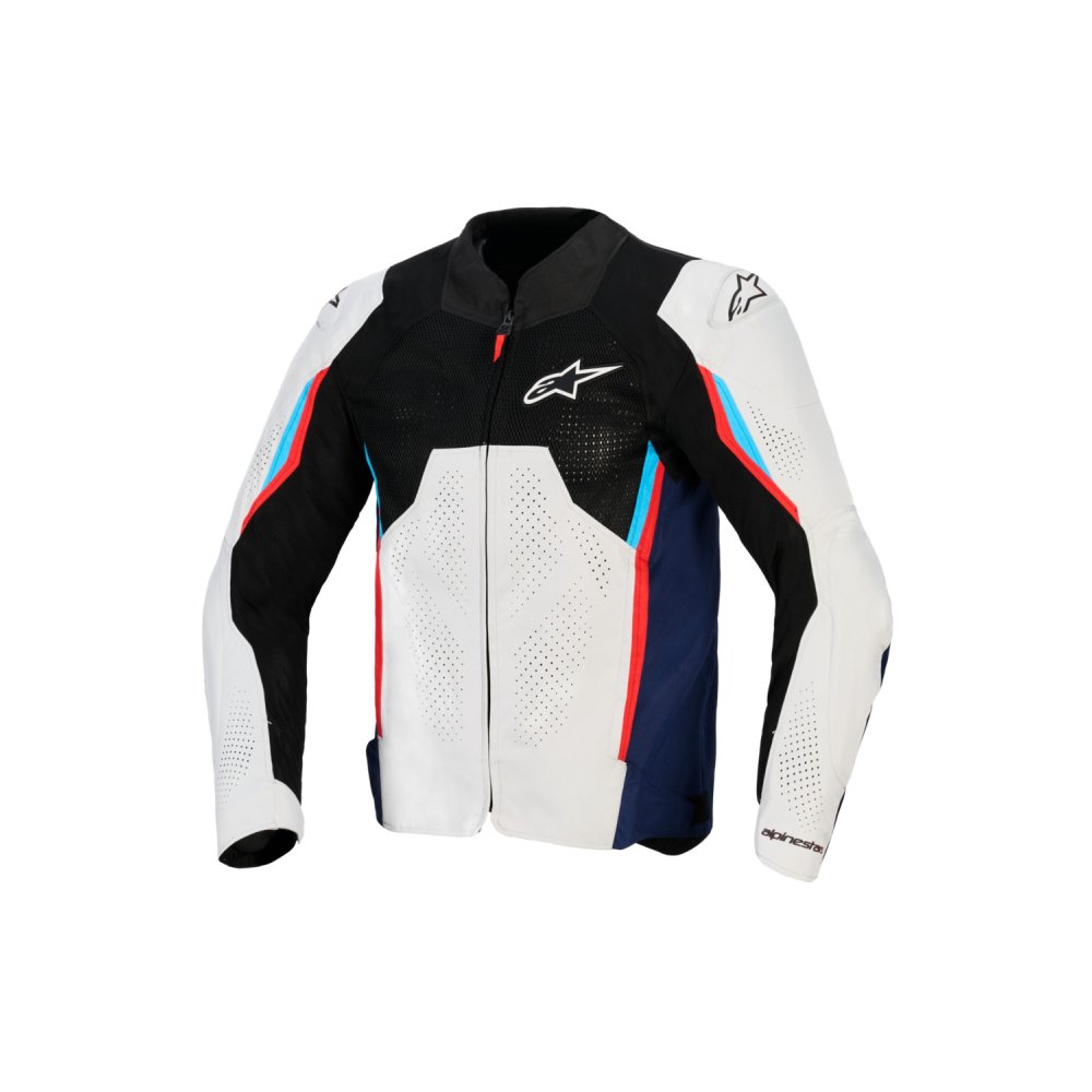 bunda AST V3 AIR, ALPINESTARS (bílá/modrá/červená/černá) 2026