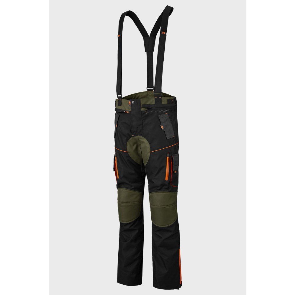 enduro kalhoty TRAILER CRAFT, 4SQUARE - pánské (khaki,oranžová) 2026