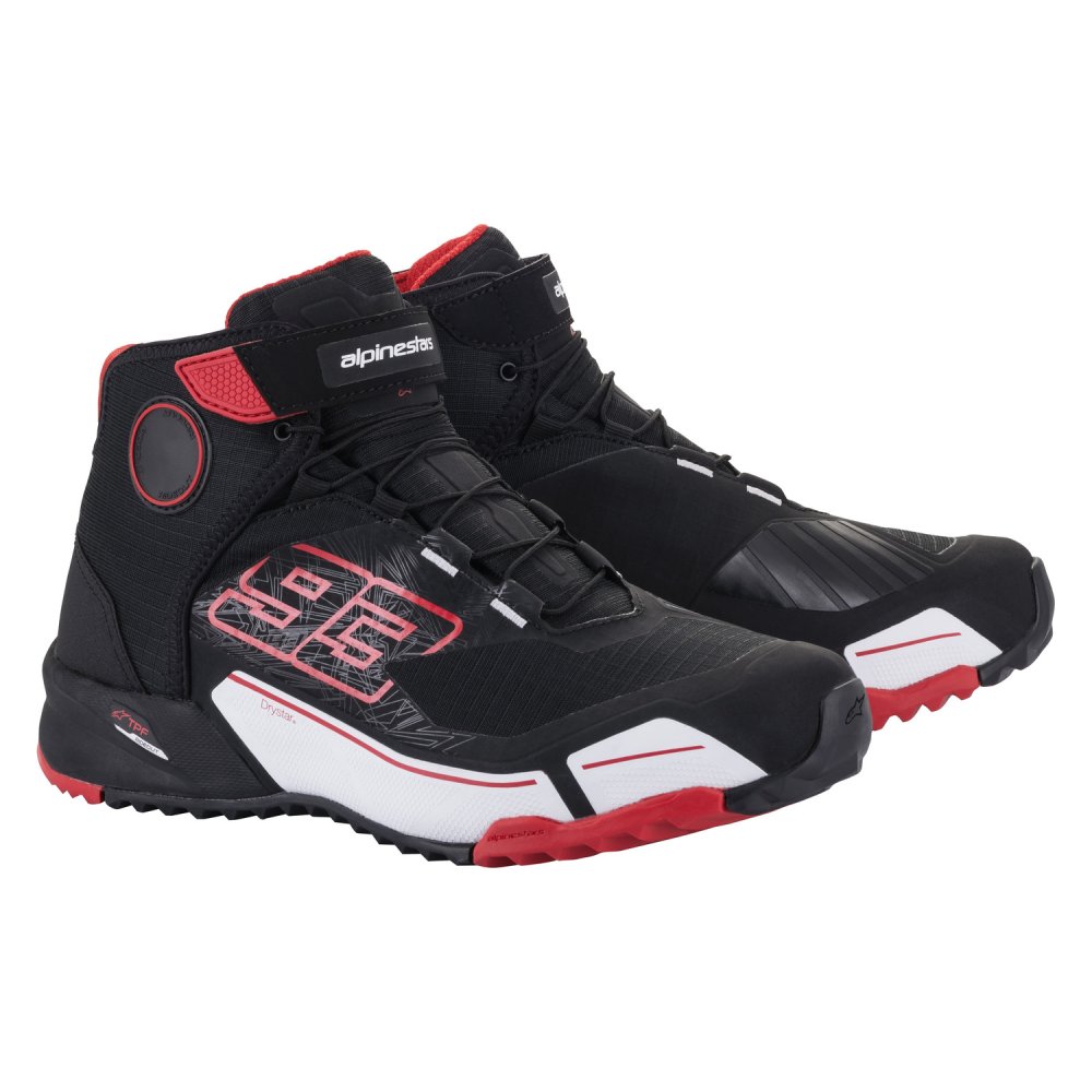 boty CR-X DRYSTAR MM93 kolekce, ALPINESTARS (černá/červená/bílá) 2026