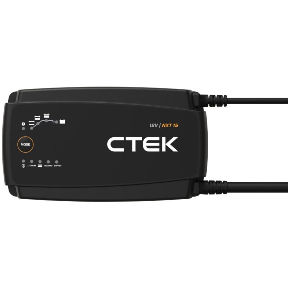 nabíječka CTEK NXT 15 EU pro olověné a lithiové baterie 12 V, 15A, 30 - 240Ah / 360Ah