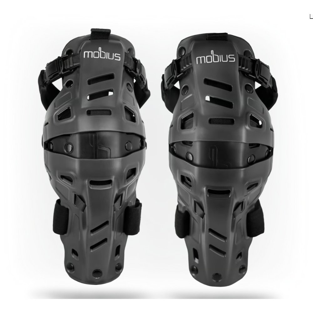 kolenní ortézy X8H HYBRID sada L/P, MOBIUS - USA (šedá/černá)