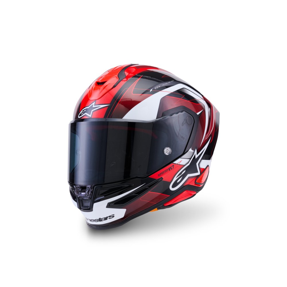 přilba S-R7 KINETIS, ALPINESTARS (černá/červená/bílá) 2026