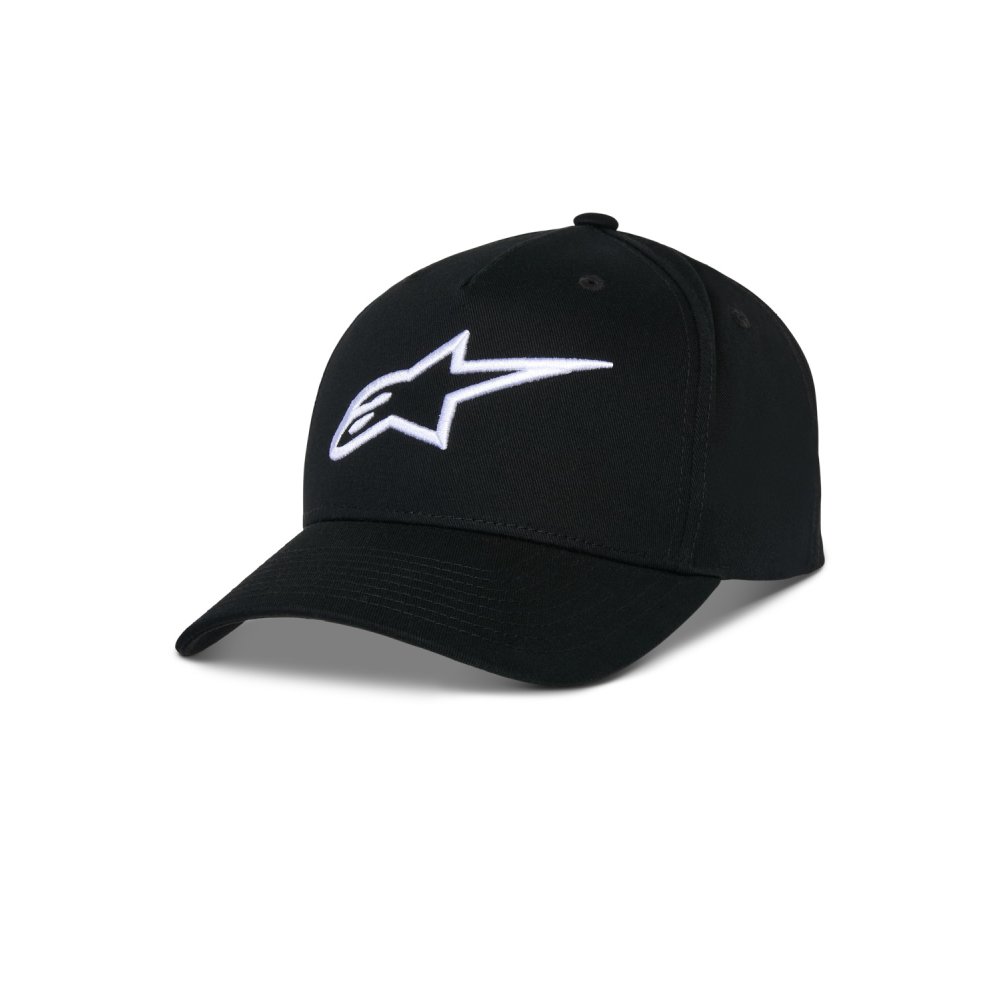 kšiltovka AGELESS SNAPBACK, ALPINESTARS (černá/bílá)