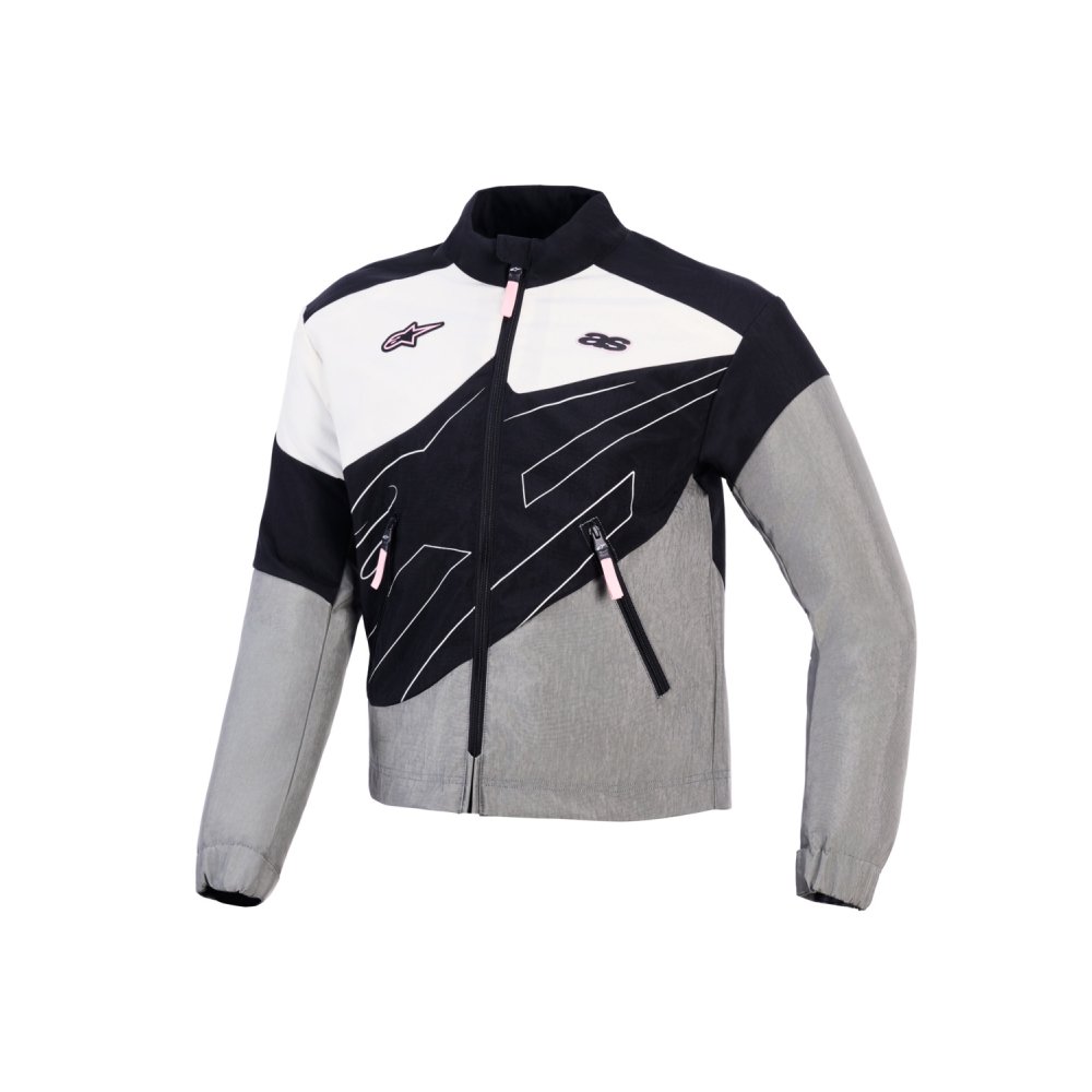 bunda STELLA MOSHELL, ALPINESTARS, dámská (černá/šedá/bílá off white/růžová) 2026