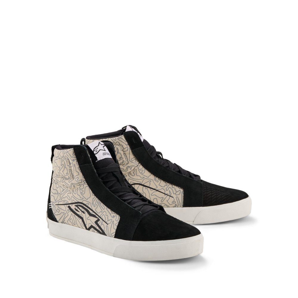 boty RIDE-63 CANVAS, ALPINESTARS (černá/světle šedá/bílá) 2026