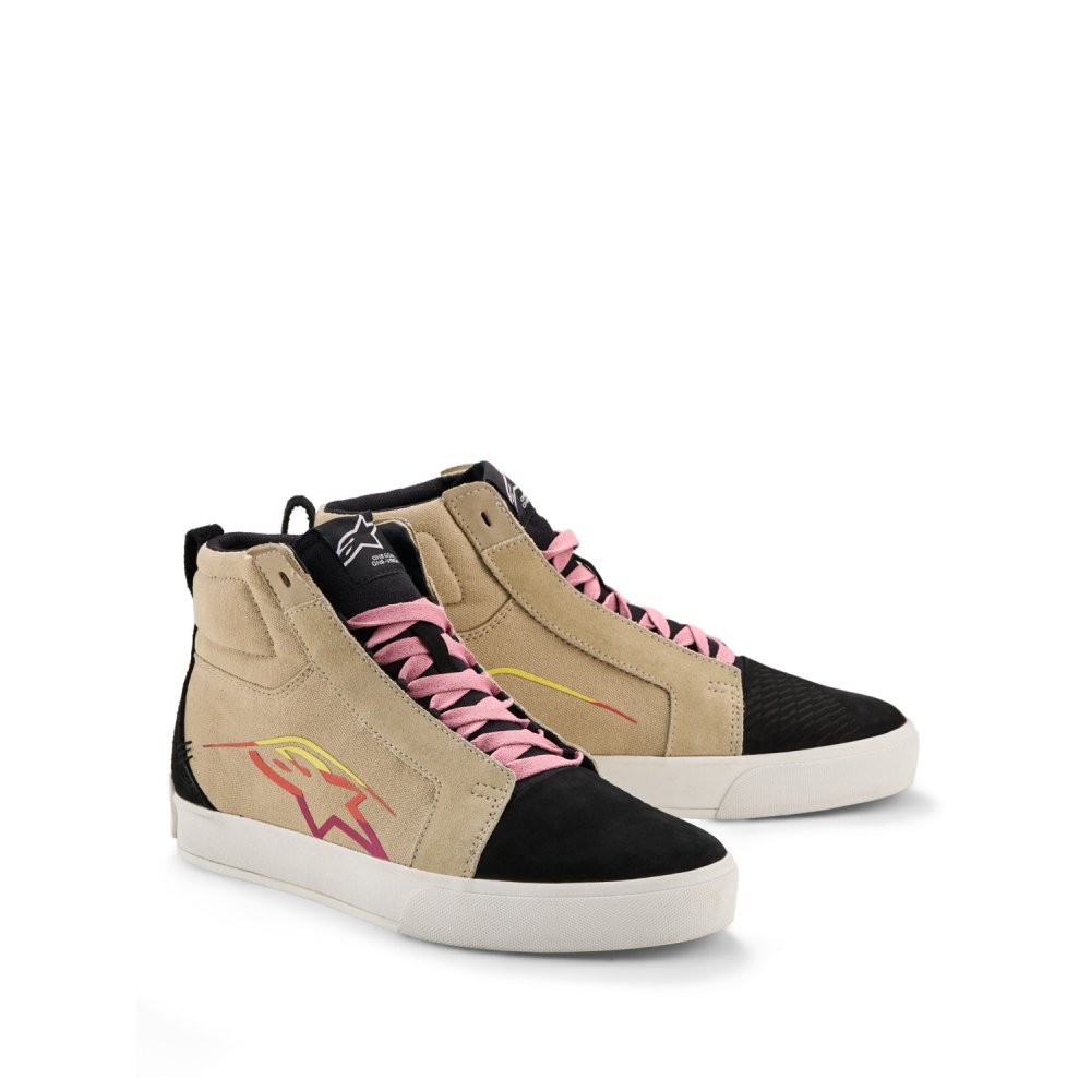 boty RIDE-63 CANVAS, ALPINESTARS (krémová/černá/bílá) 2026