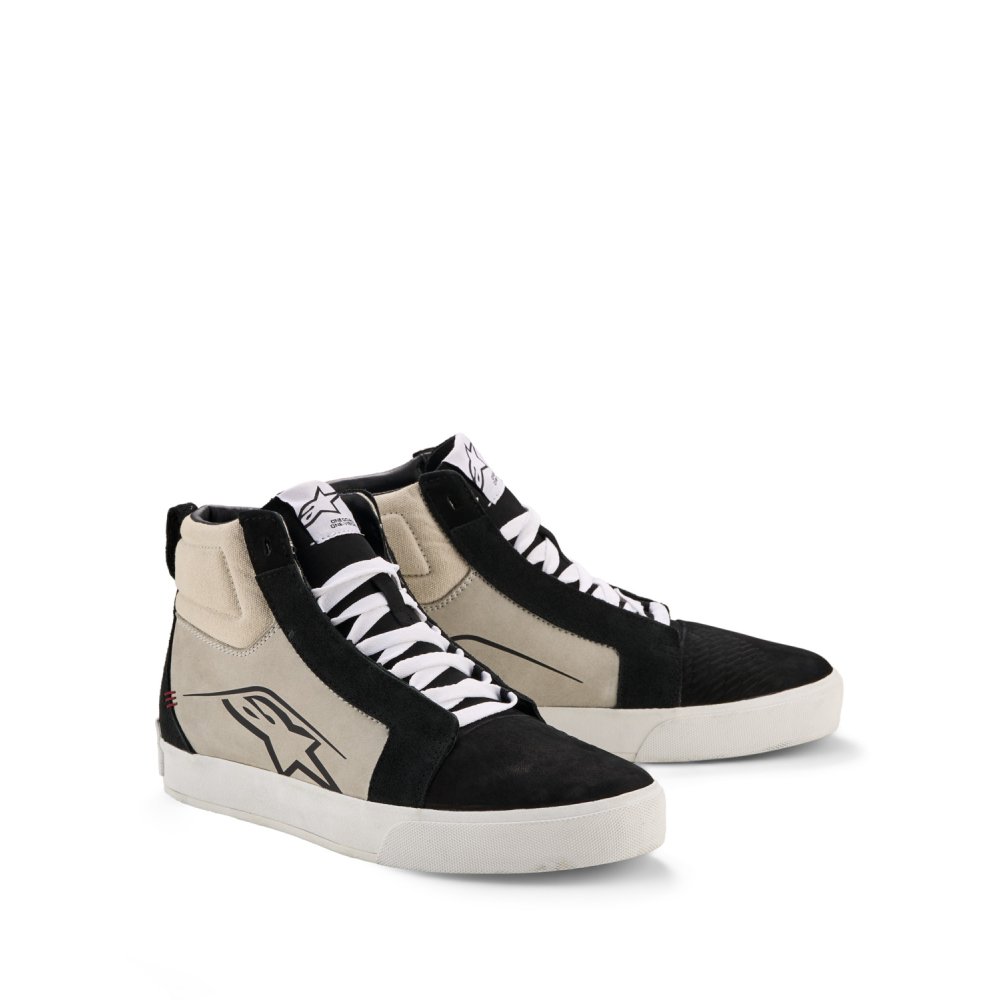 boty RIDE-63 LEATHER, ALPINESTARS (černá/světle šedá/bílá) 2026