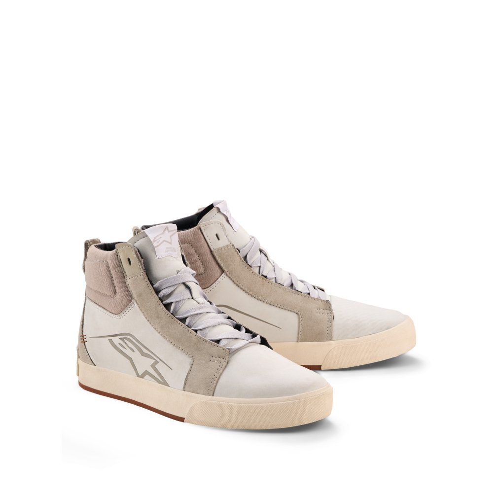 boty RIDE-63 LEATHER, ALPINESTARS (bílá off white/šedá/hnědá) 2026