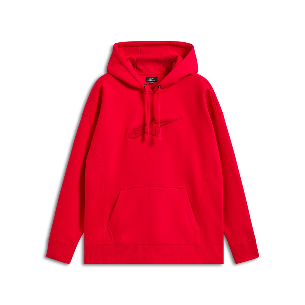 mikina EMERGENT OVERSIZED HOODIE, ALPINESTARS (červená)