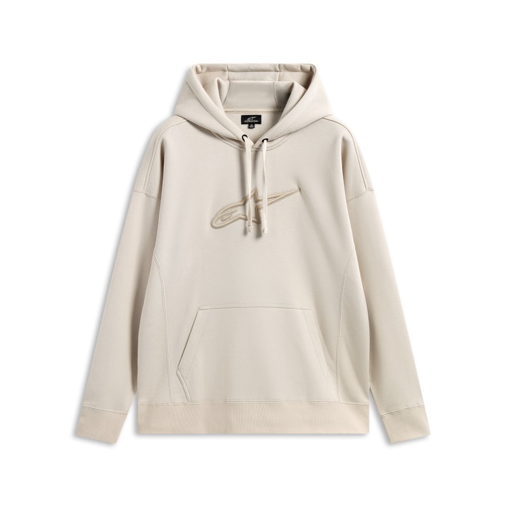 mikina EMERGENT OVERSIZED HOODIE, ALPINESTARS (bílá off white)