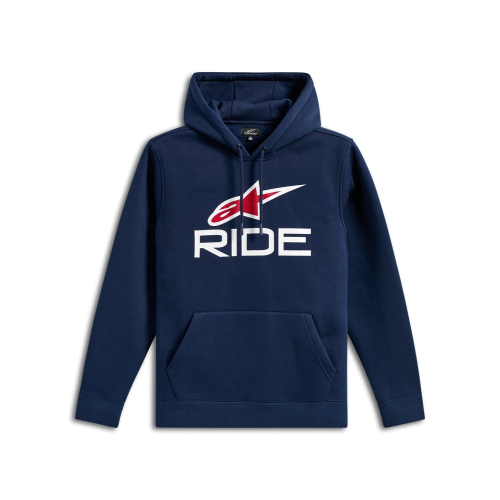 mikina RIDE HOODIE 3, ALPINESTARS (modrá/bílá/červená/)
